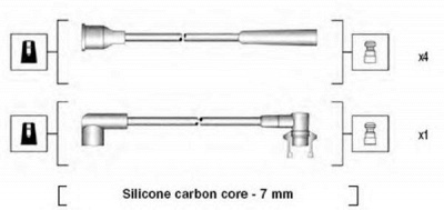 MAGNETI MARELLI 941145360733 -  Комплект проводов зажигания